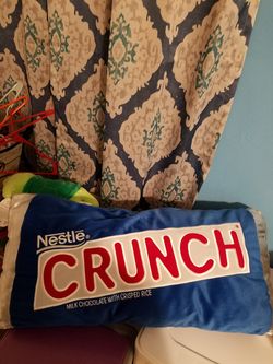 Nestle crunch stuffed pillow.