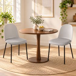 Gray Cushioned Dining Chairs - Set of 2 - New