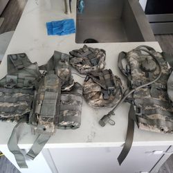 Whole Army Gear. With Hydration Pack. 