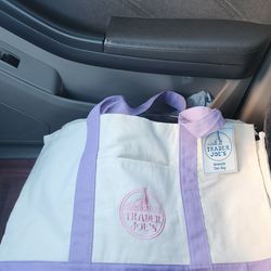 $30 each trader's Joe's Lavender Tote Bags
