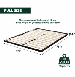 NEW IN BOX Zinus Wood Slat Bunkie Board, Full