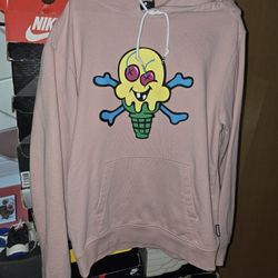 Ice Cream Pink Lemonade Pullover Hoodie Size Large 