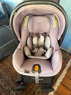 Baby car seat w stroller caddy