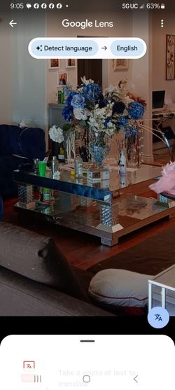 Mirror Glass Living room coffee table