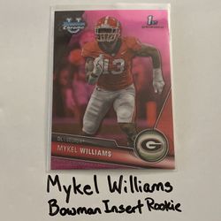 Mykel Williams San Francisco 49ers DE Bowman Short Print Insert Rookie Card. 