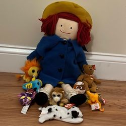 Madeline Doll 20 Inches Tall And Animals 