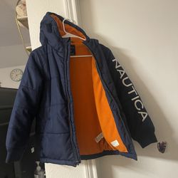 Náutica Chaqueta Con Capucha Y Forro Polar Para Niño Talla M/M/M(10/12)