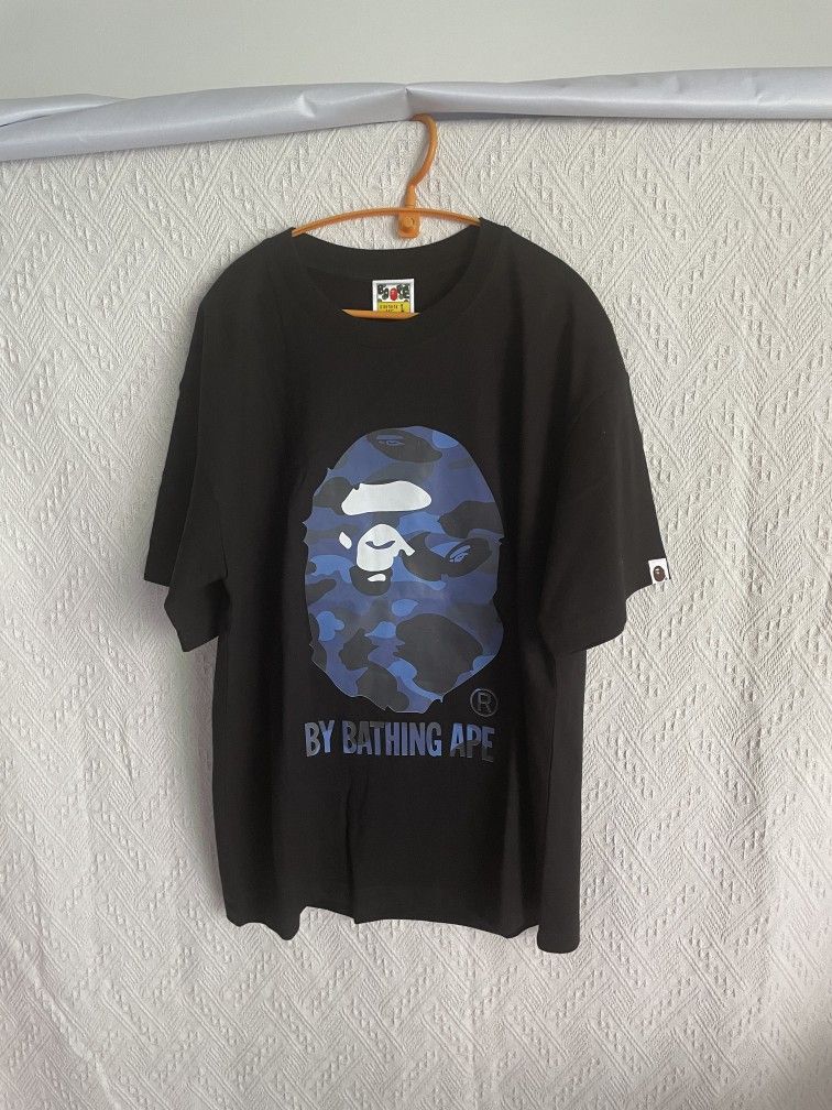 A Bathing Ape BAPE Mens Camo Shark Shark T Shirt