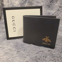 Gucci Brass Bee Mens Wallet 