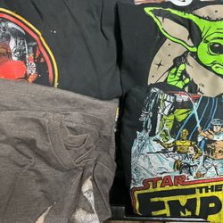 24 Star Wars 3XL-4XLT Graphic Tee Shirts 12 New/ 12 Used