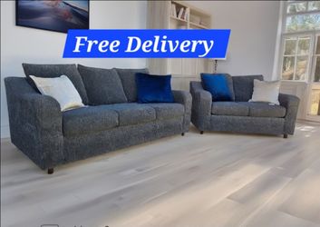 2PC Sofa And Loveseat