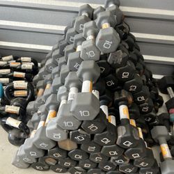 10lb dumbbells $0.50 per pound $5
