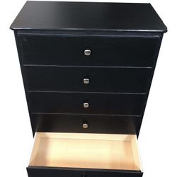 5 Drawer Black 