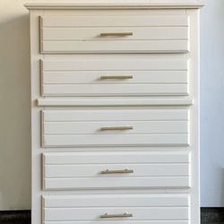 Cream 5 Drawer Dresser