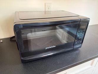 Proctor Silex Black Countertop Microwave