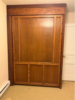 Custom Oak Murphy Bed