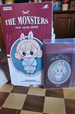 POP MART The Monsters Hair Salon Series - Vinyl Plush Pendant Blind Box,