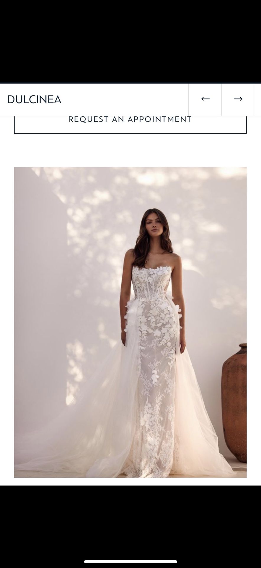 White lace wedding dress _ Size S