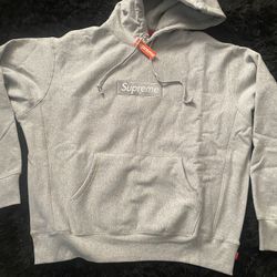 Grey Supreme Hoodie