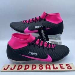 NIKE ZOOM MERCURIAL SUPERFLY 9 ACADEMY FG ID BLACK PINK DX3346-900 MEN’S SZ 11.5  New 
