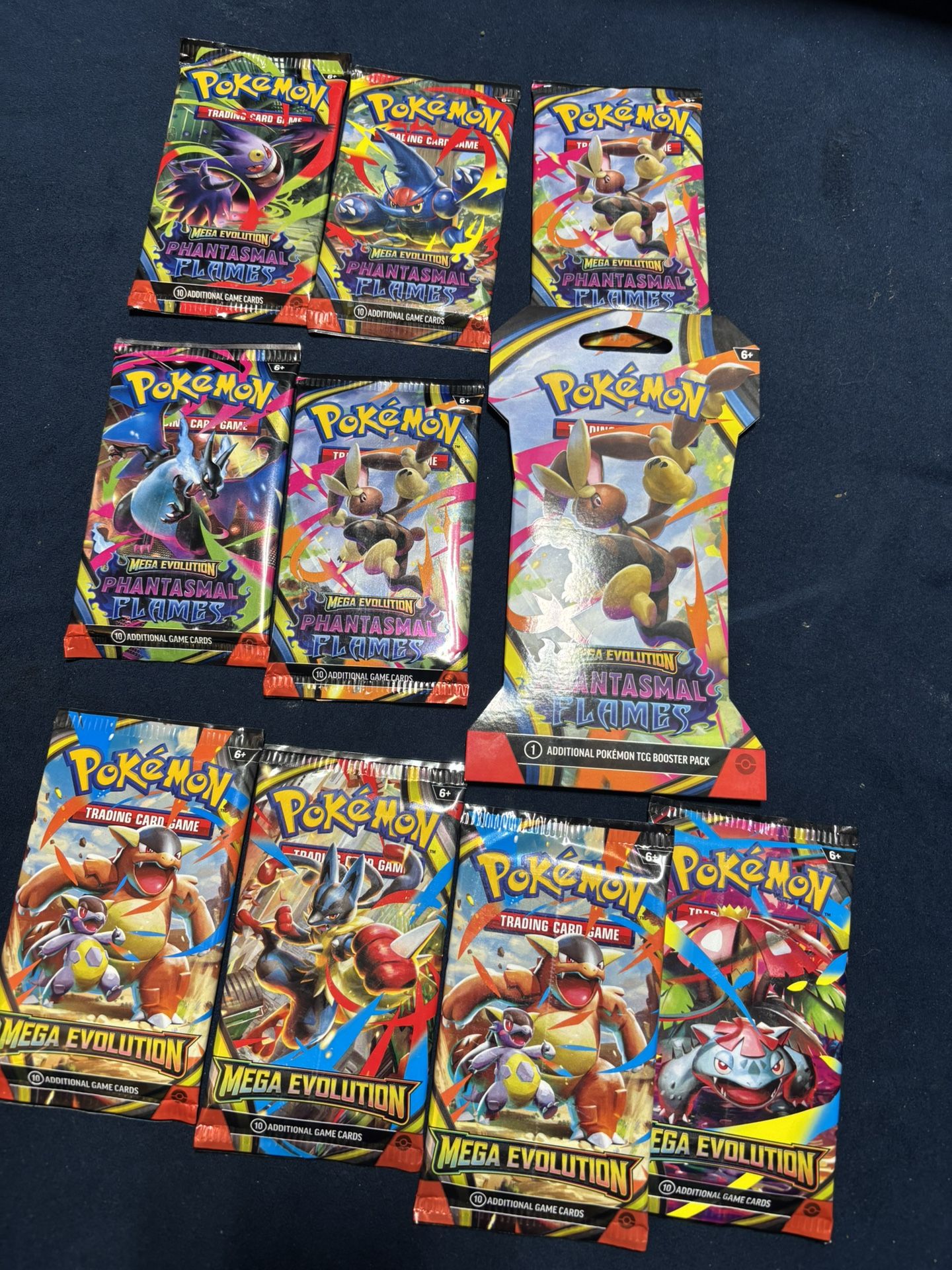 Pokémon Trading Card Game Mega Evolution & Phantasmal Flames Booster Packs