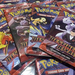 100x Pokémon Destined Rivals SV10 Booster Pack Sealed New Streamer Investor Sword Shield Dead Stock S&V