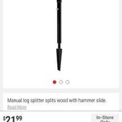 Manual Log Splitting Bar 