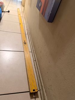 Yellow 8 foot level