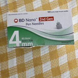 NEW Box Of 100 BD NANO Pen Tips