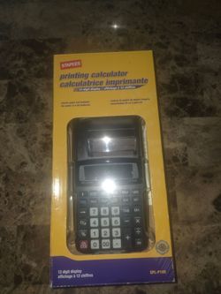 Staples 12-Digit Printing Calculator SPL-P100 (New in Box)