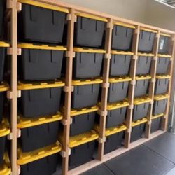 Garage Tote Storage Organizing Rack 