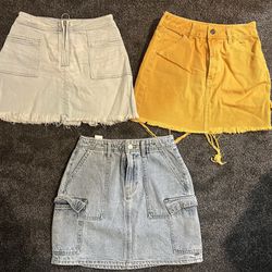 Pac sun & Abercrombie Skirts 