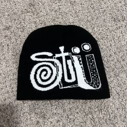 Black/White Stussy Beanie
