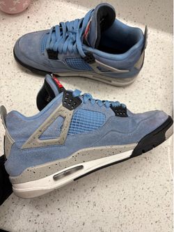 Blue Jordan 4”s  size 9