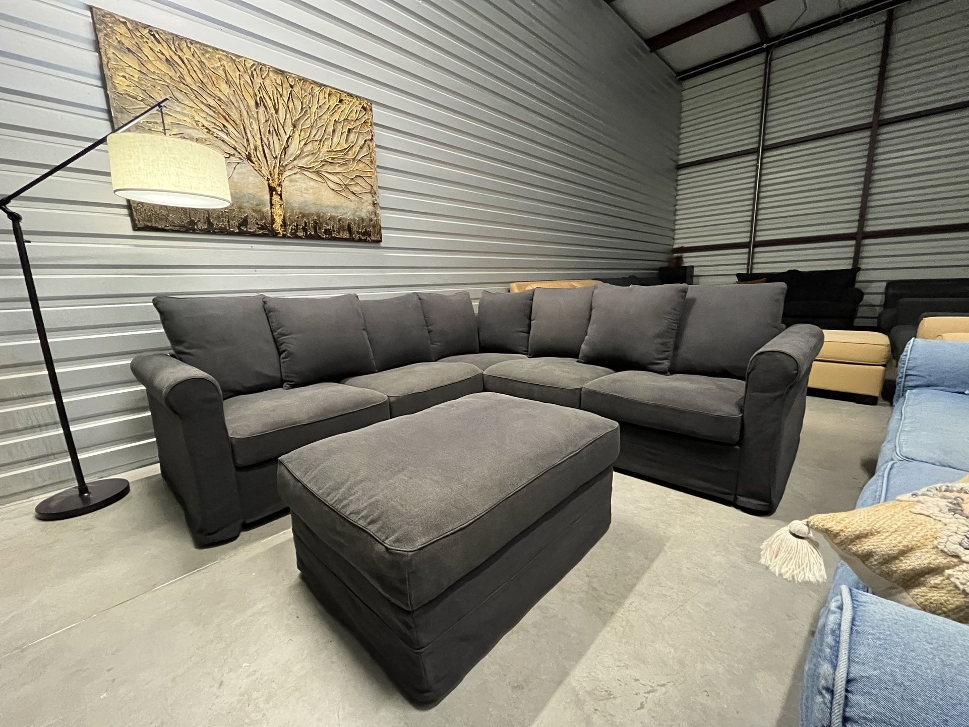 Ikea Harlanda Sectional & Ottoman - Free Delivery