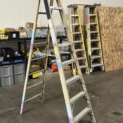 Werner 8’ Fiberglass A Frame Ladder
