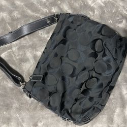 Black vintage coach purse