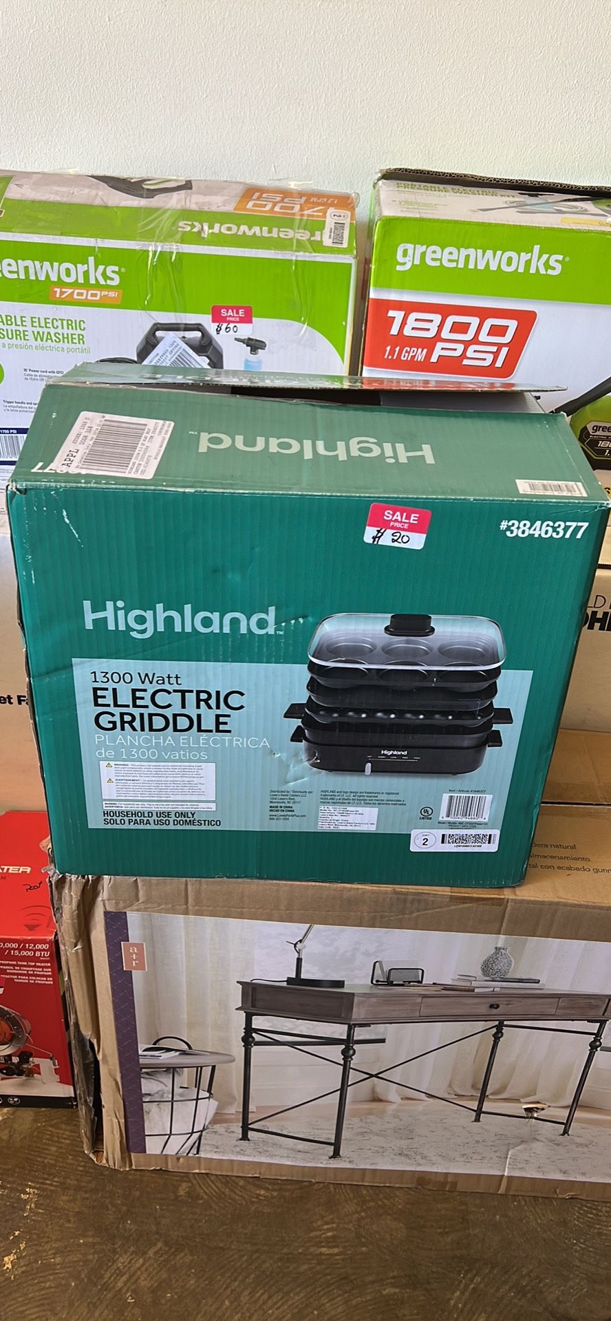 Highland 1300 Watt Electric Griddle