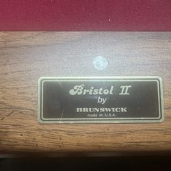 Bristol II Pool Table - 9 Ft By Brunswick 