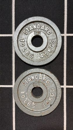 CAP Barbell Cast Iron Olympic Weight Plates 10lb Pair (20 lbs)