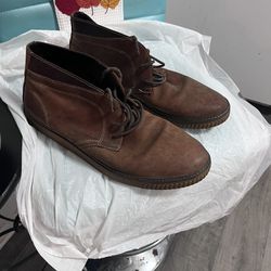 Johnston & Murphy Men’s 25-2814 Brown Sheepskin Boots Size 12m