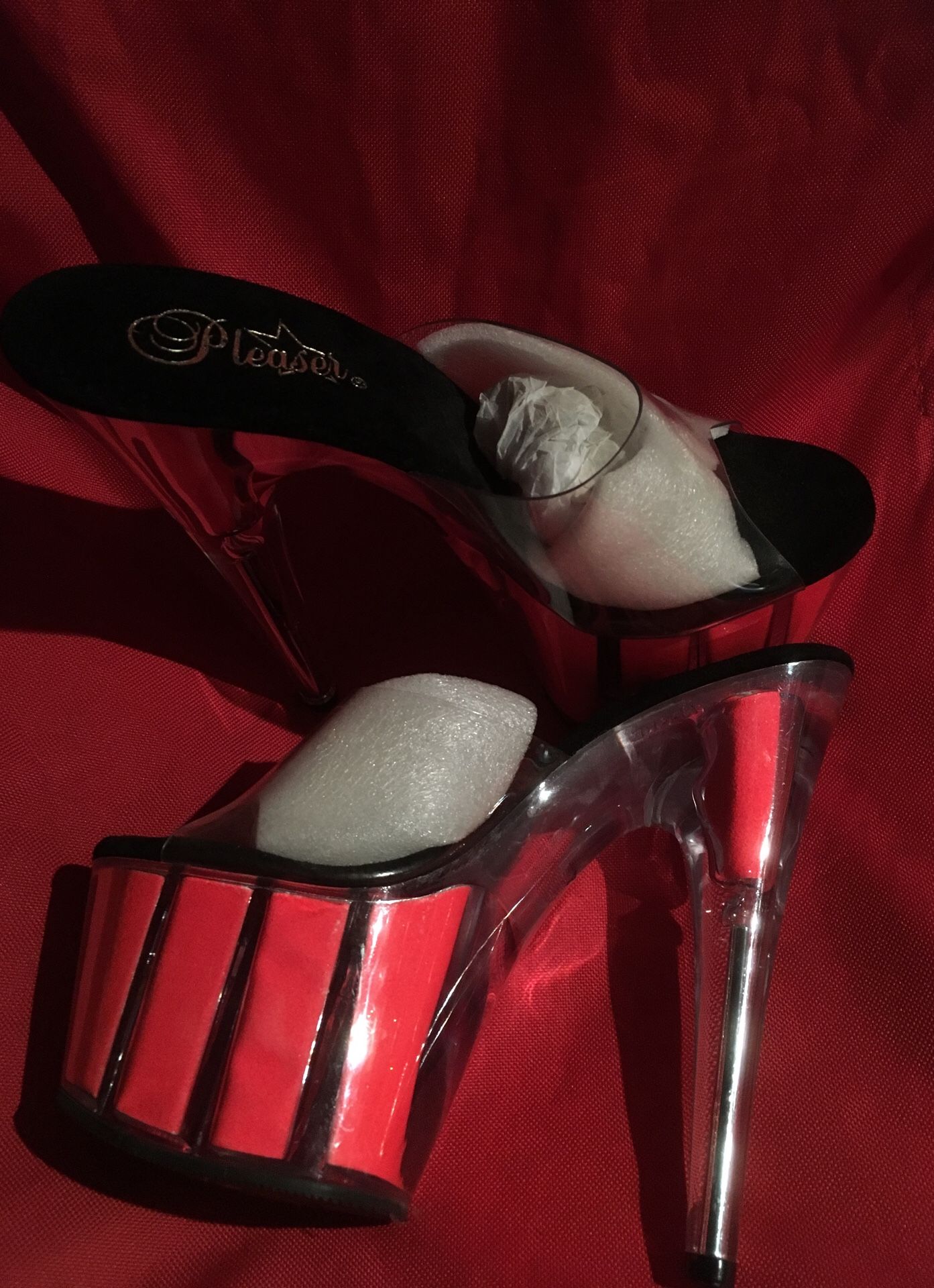 Striper dancer heels