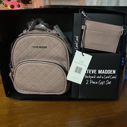 Steve Madden Mini Backpack With Small Wallet 