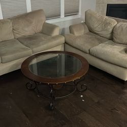 Sofa, Love Seat And Coffee Table