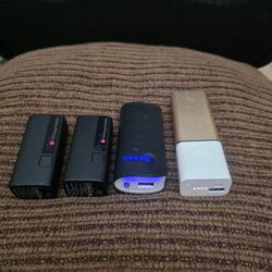 Lot of 4 Portable Power Banks