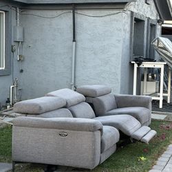 Electric Gray Couch 
