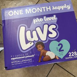 Luvs Size 2 Diapers 228 Count $35