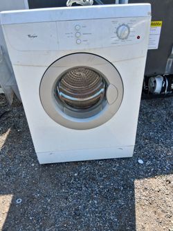 GE 24 inch apartment size Y dryer works.Good 30 day, warranty.I'm fixing washers and dryers