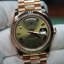 Rolex Day Date 40 MM Rose Gold Olive 