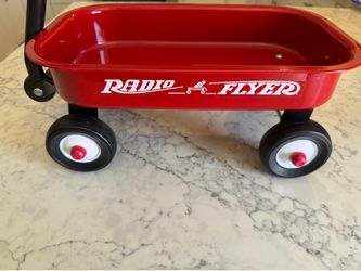 Radio Flyer Miniature Red Wagon Classic Toy Collectible Red Metal Decor Display